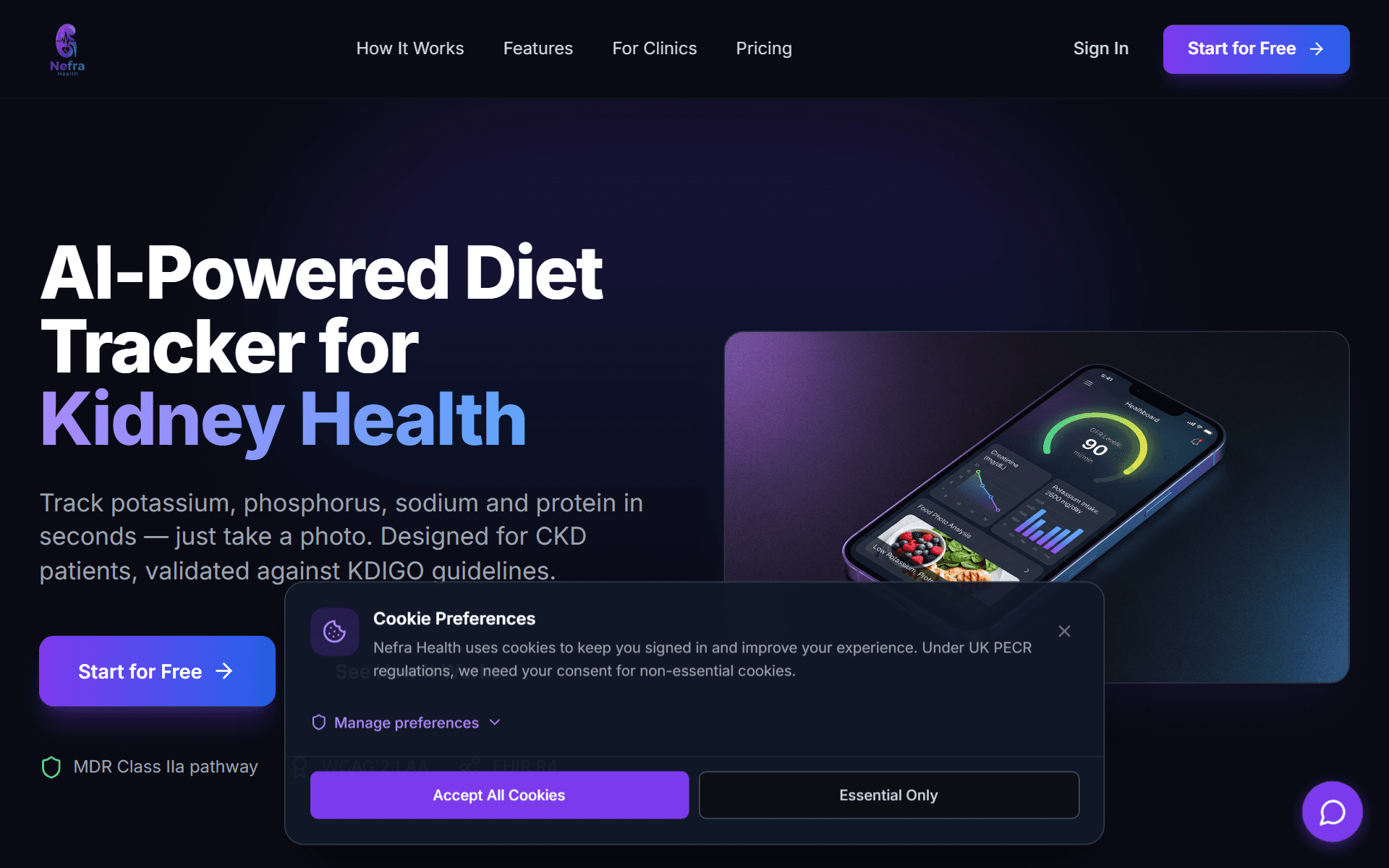 Nefra Health — screenshot
